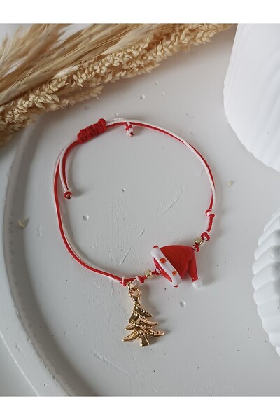 La fee aksesuar New Year's Gift Bracelet Murano Glass Christmas Penguin Deer Red New Year Christmas New Year