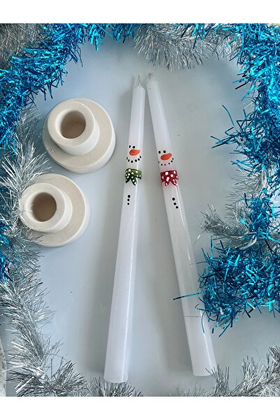 lıghts of candle handmade & 2020 Yeniyıl- Yılbaşı Temalı Kardan Adam Çizimli ...