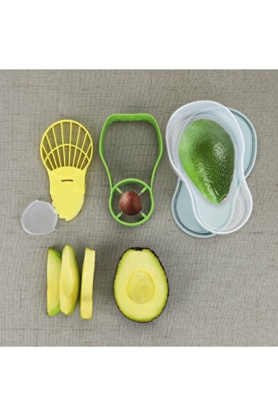 Flippy Avocado 5-in-1 Storage Container Flippy, Airtight, Plastic, 15x4.5x7 cm, Grey