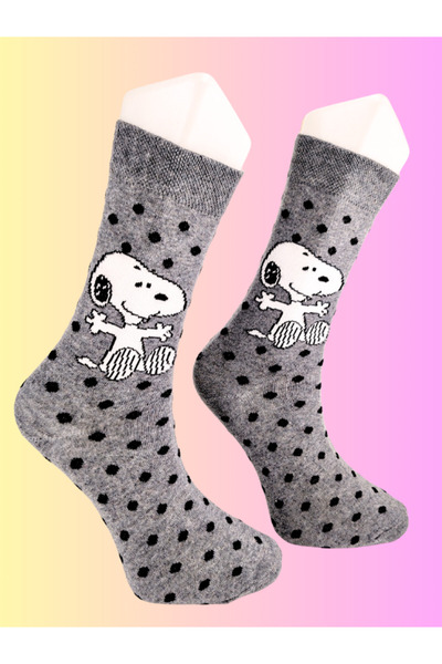 Shuttle Park Special Series Happy Colorful Cute Snoopy Patterned Socks Fun Comfortable Stylish Design Style Socks