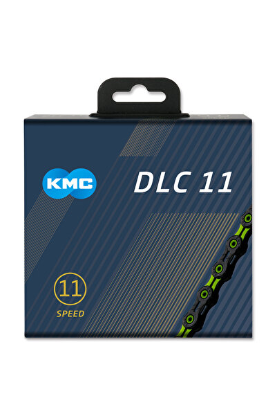 KMC Lanț de bicicletă verde/negru 118 legături DLC Diamond