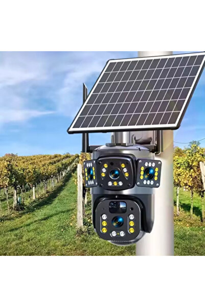 UNİBOX Camera Supraveghere 4G, Panou Solar, PTZ Dual Lens, Full HD, Zoom 10X, Night Vision, Waterproof