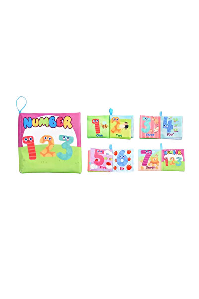 Denn Store Carte senzoriala din material textil pentru bebelusi, educationala, cu numere