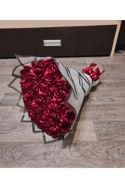 Yıldızköşesi قبلك وبعدك باقة زهور باقة ورد صناعي لا يتلاشى للحبيب (لا تكتب) 19 قطعة