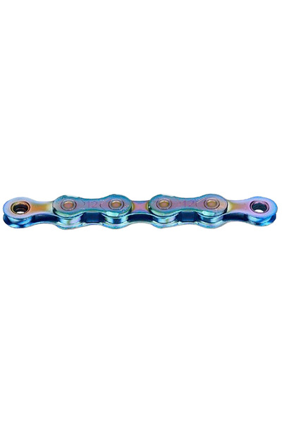 KMC Lanț X12 Aurora Blue 126 legături - Compatibil cu Shimano