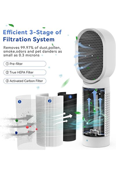 Generic Small Air Purifier, Air Purifiers For Home With H13 HEPA Filter,Ionizer