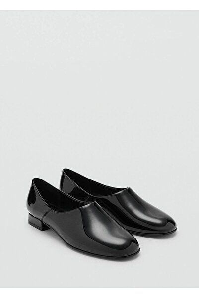 MANGO Woman Rugan düz ayakkabı