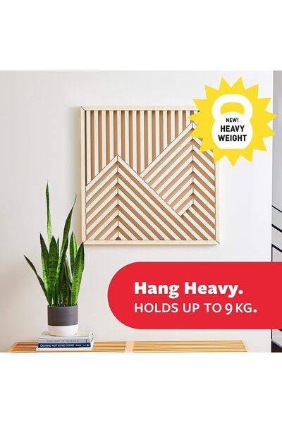 COMMAND Picture X-Large Hanging Strips for Heavy Weight, Black, 4 pairs/pack