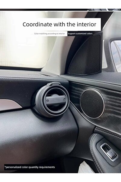 VIEREX Car Cup Holder for Mercedes-Benz EQA, EQB, EQE, EQS — Foldable Vent-Mount Drink Bottle Holder