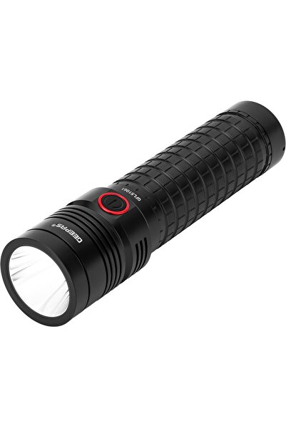 Geepas GFL51061 Rechargeable LED Flashlight - Hyper Bright Cool White, Portable High Beam Torch