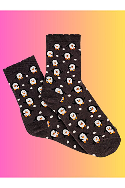 Shuttle Park Special Series Happy Colorful Cute Penguin Patterned Socks Fun Comfortable Stylish Design Style Socks
