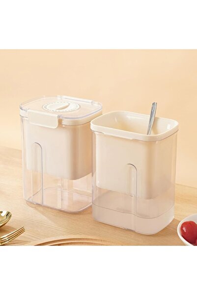 easybox Flippy Cheese Press Kit — Yogurt/Milk Filter with Spoon, 18×9.7×13 cm, White