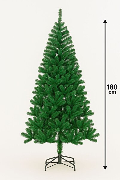 OEM Artificial Christmas Tree 1.80 m with Dense Branches, Stable Metal Stand and Realistic Design for Christmas