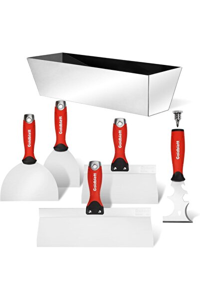 GOLDBLATT Drywall Hand Tool Kit - Joint Knives, Taping Knives, Paniter Sc, Mu...