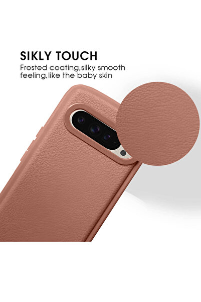 Wtech Google Pixel 9 Pro 5G 2024 High Quality Leather Texture Smooth Soft TPU Case Cover