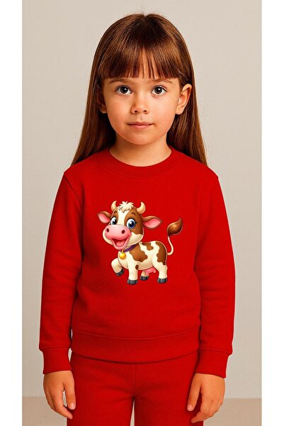 playwear Παιδικό Φούτερ Σετ Ρούχων με στάμπα HAPPY COW για Κορίτσια και Αγόρι...