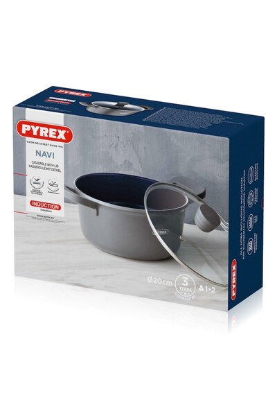 Bergner PY-3320 casserole with lid 20 cm 2.5 L (PYREX)