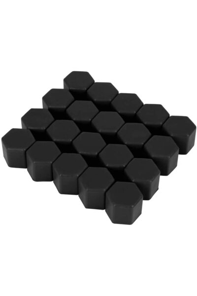 auto Set 20 capace prezoane 17" NEGRE din Silicon pentru jante