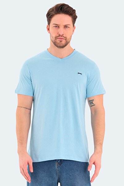 Slazenger Rivaldo Men's V-Neck Blue T-Shirt