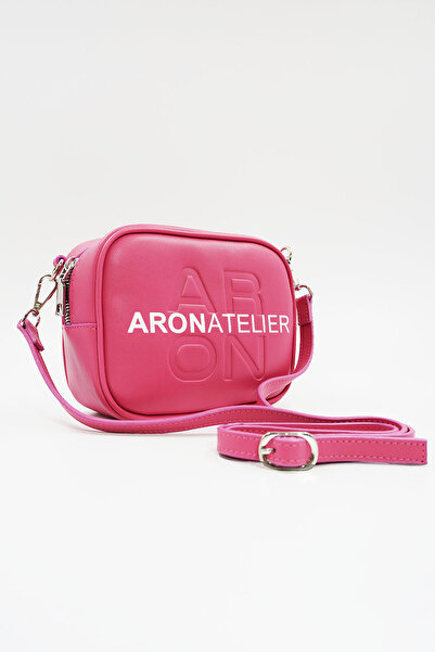 Hüvendo حقيبة كتف نسائية صغيرة الحجم بحزام متقاطع باللون الفوشيا