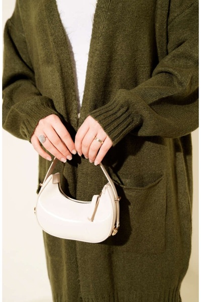 Vaniza Long Knit Cardigan with Pocket Detail