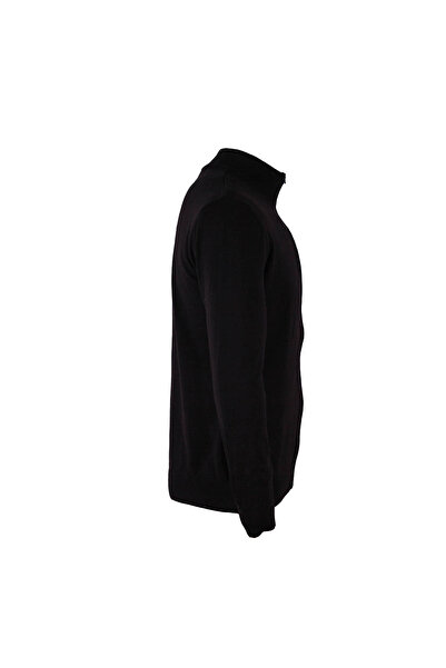 trender Black Men's Cardigan with Zipper