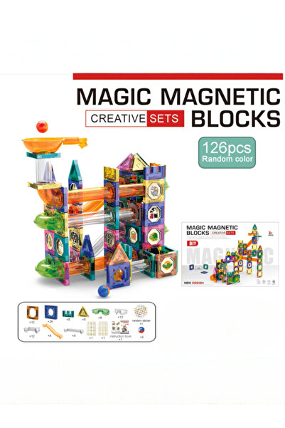 OEM Magnetic Building Set 126 Pieces – Creative Magnetic Blocks, STEM Educational Toy
