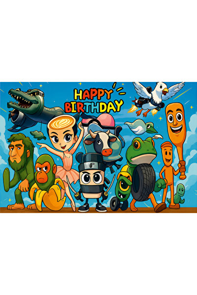 Gmt Ambalaj Tung Tung Tung Sahur Temalı Doğum Günü Temalı Kişiye Özel Isimli ...