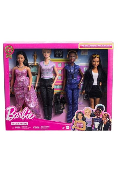 Barbie Set of 4 Barbie film crew dolls, movie career