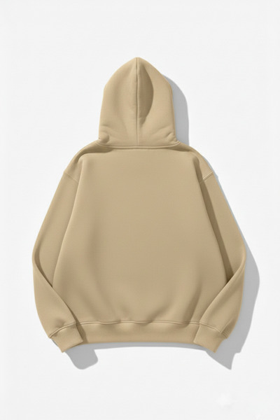 uyguntarz Φούτερ Unisex με μαλακή υφή 3 νημάτων Cream O oversized