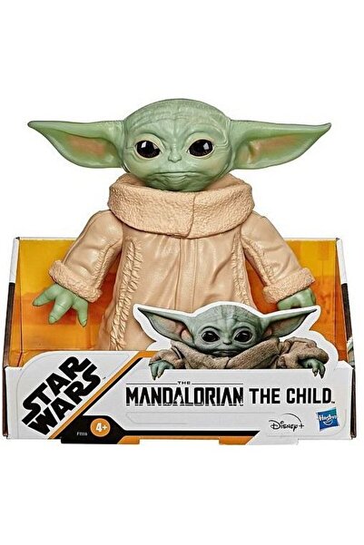 Hasbro Figurina Hasbro, Star Wars, Baby Yoda Posable Action Figure, The Mandalorian Child, 17 cm, + 4 ani