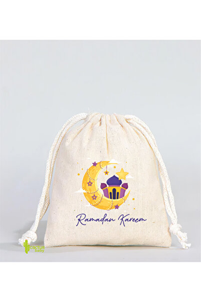 CACTUS COLLECTION Ramadan Special 15X20 cm Cotton Printed Pouches Eid Al-Adha Money Pouch 3Pcs