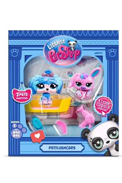 Hasbro Littlest Pet Shop, Petfluencers, set de 2 figurine si accesorii