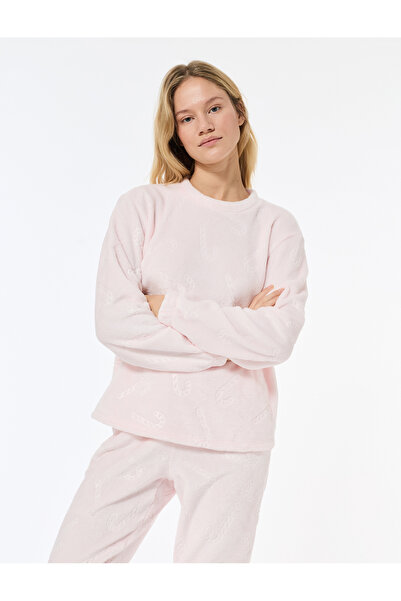 Koton Tie-Waist Comfortable Fit Folded-Leg Pajama Bottoms