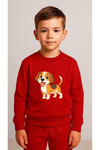 playwear Παιδικό Φούτερ Σετ με στάμπα DOG TONGUE για Κορίτσια και Αγόρια, με ...