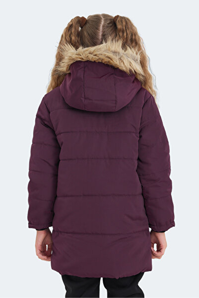 Slazenger Camelia Girl's Hooded Purple Coat & Coat