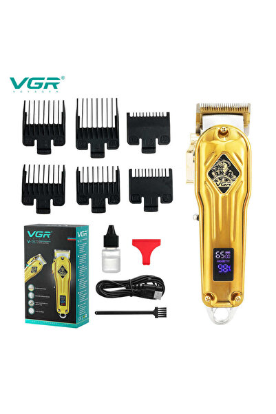 VGR V-267 rechargeable hair clippers men professional electric cordless metal hair trimmer clipper