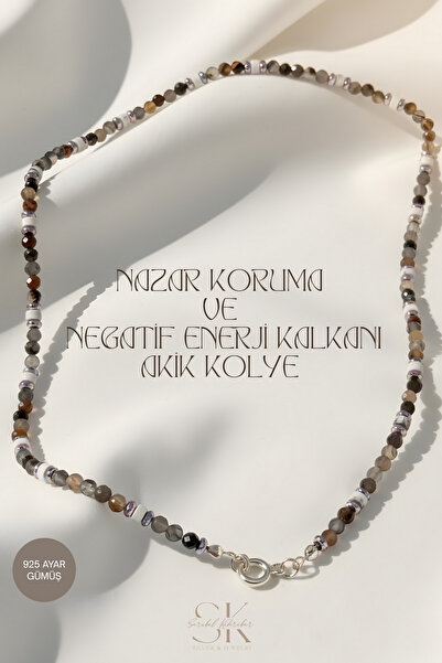 Sarıbel Kehribar Nazar Koruma Ve Negatif Enerji Kalkanı Akik Kolye