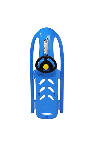 OEM Children's plastic sled with steering wheel – blue, 102 × 40 × 45 cm, supports up to 50 kg