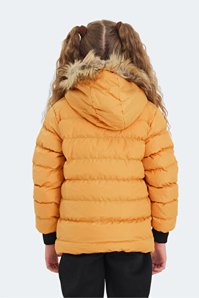 Slazenger Calisto Unisex Children's Hooded Inflatable Yellow Jacket & Coat