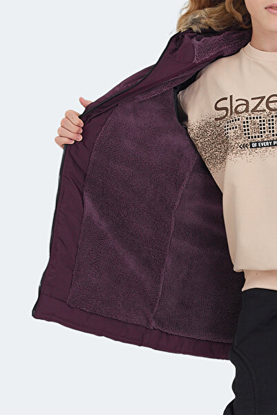 Slazenger Camelia Girl's Hooded Purple Coat & Coat