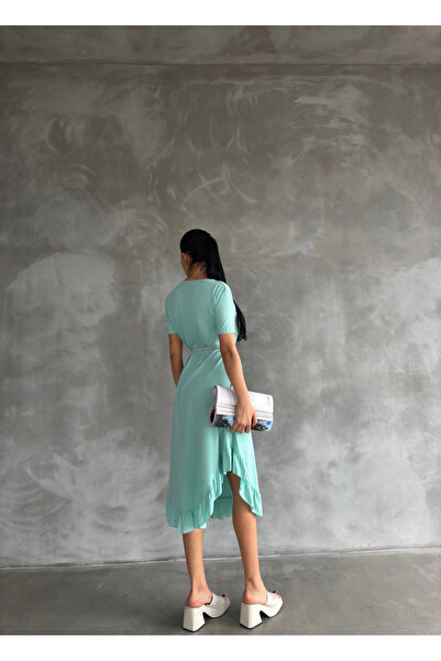 ZENGEZUR MALL Sptrns Belted Dress Blue (205930) (Size: Standard)