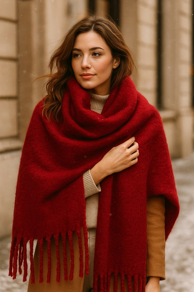 keisy Marita Scarf Soft Textured Premium Shoulder Shawl (Extra Thick)