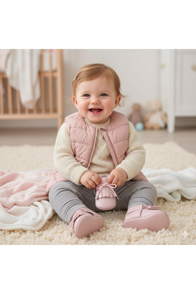 Çago kids Baby Loafer Shoes Ankle Hidden Lace-Up Adjustable