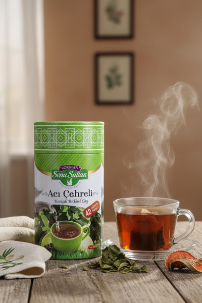 ALİ BABA NATURAL ACI ÇEHRELİ Karışık Bitkisel Çay 42 Süzen Poşet 65 GR