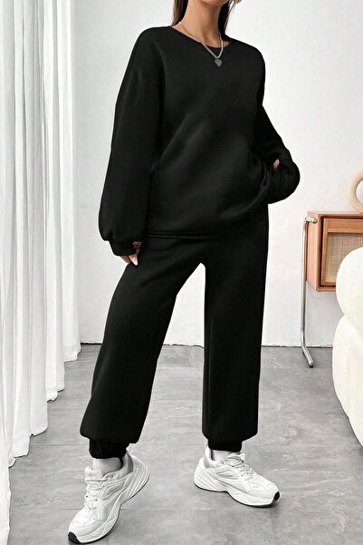 uyguntarz Φούτερ Unisex 1898 με τύπωμα Crew Neck - Σετ αθλητικών φορεμάτων 2 τεμαχίων