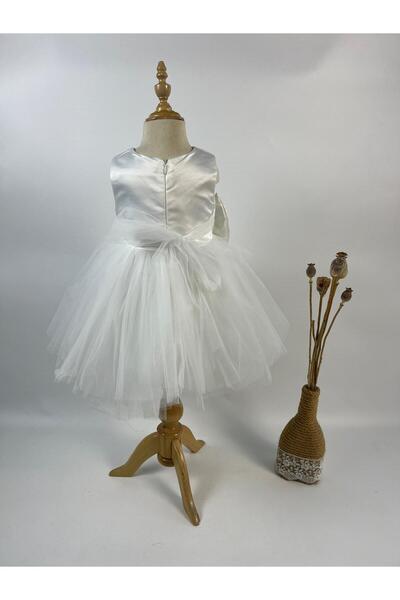 miaras baby Baby Girl 6-24 Months Ribbon Detailed Evening Dress