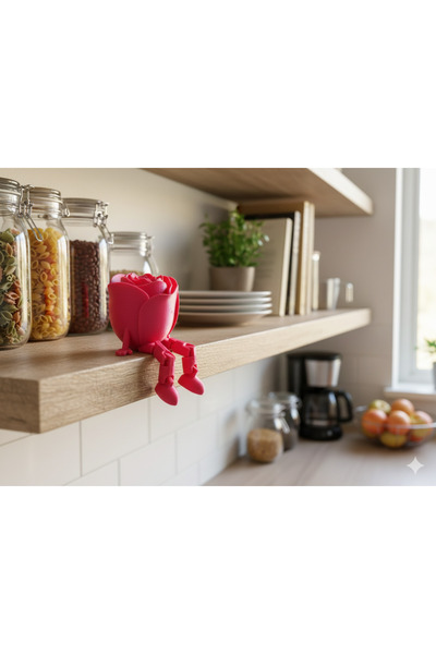 Akgün's Esnek Bacaklı Gül Figürü: Dekorasyonda Şirin ve Fonksiyonel Bir Dokunuş