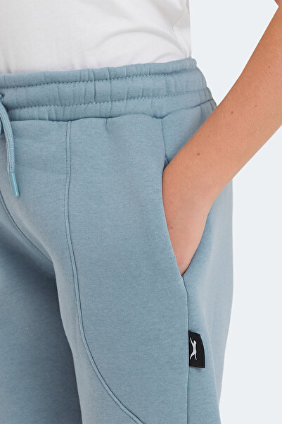 Slazenger Laney Unisex Children's Blue Sweatpants with Pockets