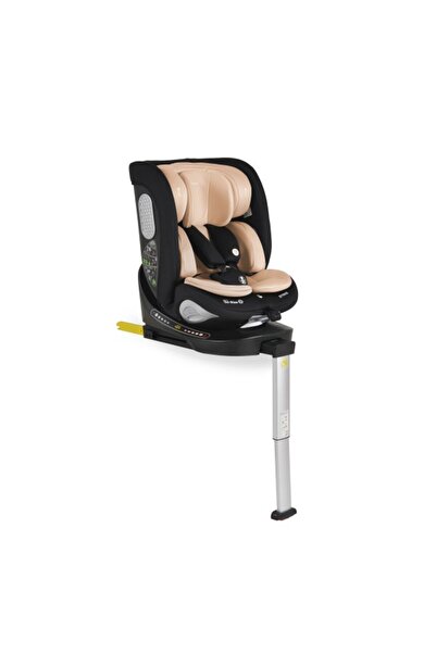 Moni Strike Beige 360° rotating car seat with ISOFIX and support leg, R129 i-Size (0-12 years)